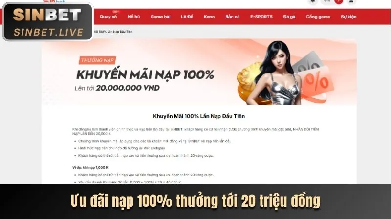 Thưởng nạp lại hàng tuần tại 13wim